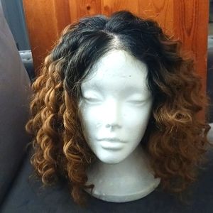 Lace Front Wig, Reddish Brown and Dark Brown